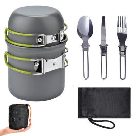 1 Set Portable Non-Stick Outdoor Camping Cooking Kit
